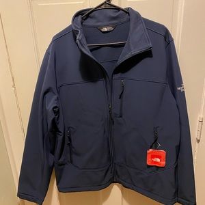 NWT The North Face jacket, coat Navy full zip long sleeve front pockets Mens XL